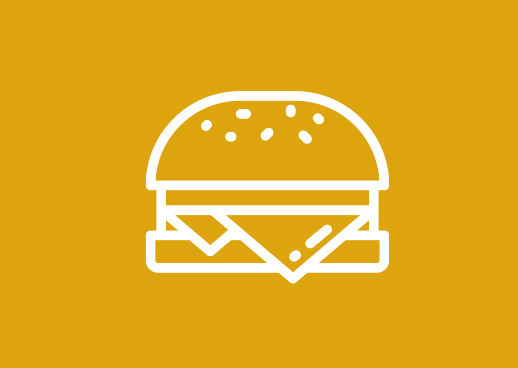 logo burger couleur moutarde