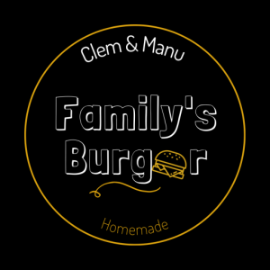 logo family's burger noir